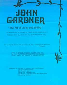 Announcement for reading by John Gardner.