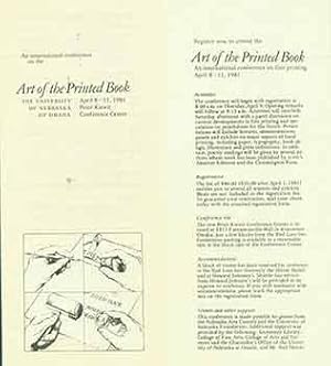 Imagen del vendedor de Announcement for Art of the Printed Book, an International Conference on Fine Printing. a la venta por Wittenborn Art Books