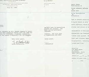 Photocopies of signed letters from Loren R. Rothschild sent to Jim Pepper of Maurice Neville Book...