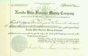 Certificate of stock shares: 1000 shares.