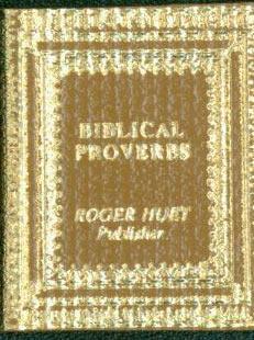 Seller image for Biblical Proverbs. 1987. for sale by Wittenborn Art Books