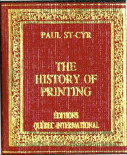 Seller image for The History Of Printing. for sale by Wittenborn Art Books