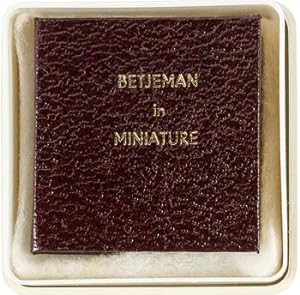 Bild des Verkufers fr Betjeman in Miniature. Numbered 186 of 250 copies. zum Verkauf von Wittenborn Art Books