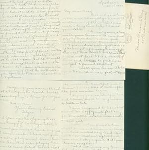 Hand-written letter to Miss Bessie O'Day (brother of Edward Francis O'Day, 1883 - 1959), March 15...