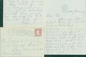 MS Letter by Mazie Cook O'Day to Edward O'Day, July 30, 1918. RE: letter from Edward O'Day's wife...