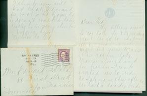 MS Letter by Mazie Cook O'Day to Edward O'Day, August 18, 1918. RE: letter from Edward O'Day's wi...