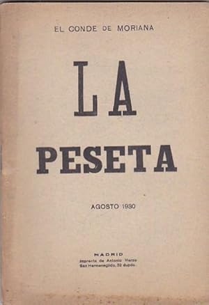 Imagen del vendedor de La peseta. Agosto 1930 a la venta por LIBRERA GULLIVER