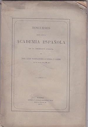 Imagen del vendedor de Discursos ledos ante la Academia Espaola a la venta por LIBRERA GULLIVER