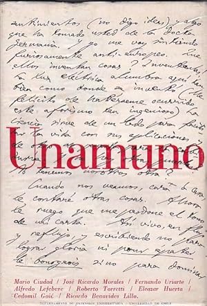 Imagen del vendedor de Unamuno a la venta por LIBRERA GULLIVER