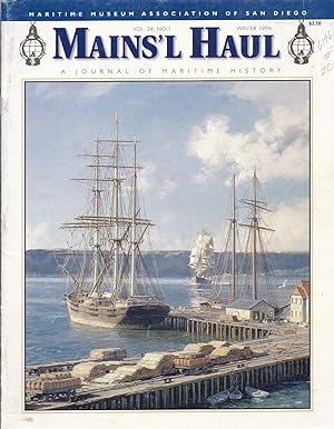 Seller image for Mains'l Haul, A Journal of Maritime History, Volume 34, No. 1, (Winter 1998) . Features: "Keeping the Lights," by Radford Franke and Robert Wright, "John Stobart, A Celebration of Pacific Maritime Heritage," by Adam Koltz, "Bold Lines Connect: The Shorey's A Unique Maritime Family," by Daphne Lagios, "Surveying The Pacific, The Voyages of the Galilee, 1905-1908," by Diane Cooper. for sale by Charles Lewis Best Booksellers