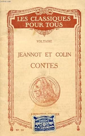 Seller image for JEANNOT ET COLIN (Les Classiques Pour Tous) for sale by Le-Livre