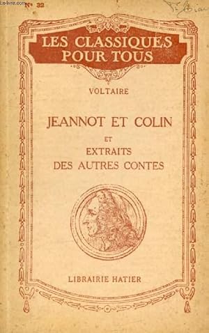 Seller image for JEANNOT ET COLIN (Les Classiques Pour Tous) for sale by Le-Livre