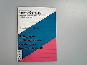 Imagen del vendedor de Bibliographie der Bibliographien zur slavischen Sprachwissenschaft. Symbolae Slavicae, 15. a la venta por Antiquariat Bookfarm