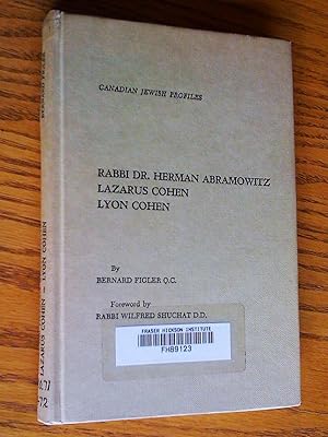 Image du vendeur pour Rabbi Dr. Herman Abramowitz, Lazarus Cohen, Lyon Cohen mis en vente par Livresse