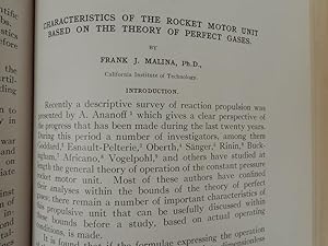 Characteristics of the Rocket Motor Unit Based on the Theory of Perfect Gases