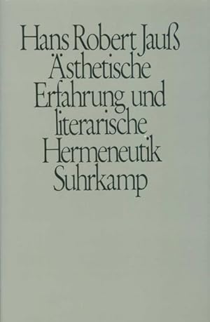 Bild des Verkufers fr sthetische Erfahrung und literarische Hermeneutik zum Verkauf von AHA-BUCH GmbH
