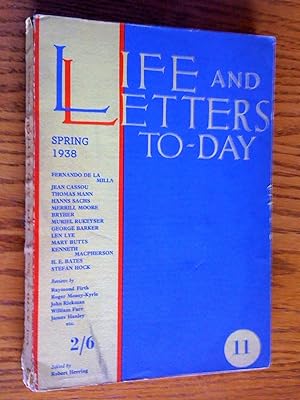 Life and letters To-Day, vol. 17, no 10, winter 1937