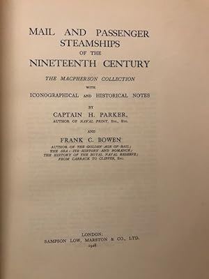 MAIL & PASSENGER; Steamships of the Nineteenth Century; the Macpherson Collection with Iconograph...