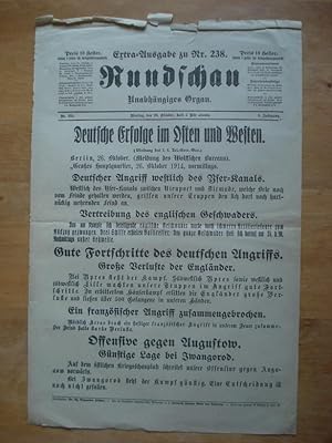 Anschlagblatt - Rundschau - Unabhängiges Organ - Extra-Ausgabe zu Nr. 238 - 26. Oktober 1914