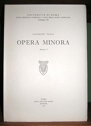 Opera minora. Parte I e II