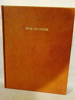 Immagine del venditore per Five on Paper: A Collection of Five Essays on Papermaking, Books and Relevant Matters. One of an edition limited to 169 copies, Bird & Bull Press in full morocco. venduto da J & J House Booksellers, ABAA