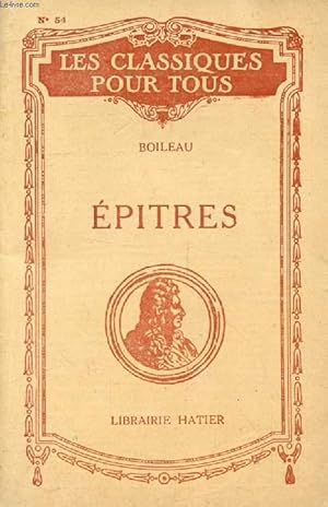 Image du vendeur pour EPITRES (Les Classiques Pour Tous) mis en vente par Le-Livre