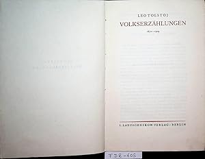 Seller image for Volkserzhlungen ; 1872 - 1909 [bertr. von Erich Boehme] for sale by ANTIQUARIAT.WIEN Fine Books & Prints