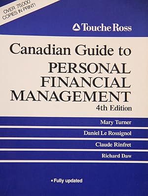 Bild des Verkufers fr Canadian Guide to Personal Financial Management-4th Edition zum Verkauf von Mad Hatter Bookstore