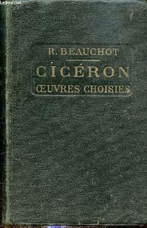 Seller image for CICERON- OEUVRES CHOISIES - TEXTE EN LATIN for sale by Le-Livre