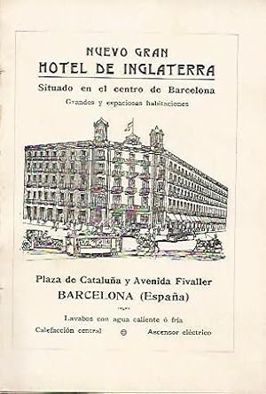 Immagine del venditore per LAMINA 8742: Publicidad del Nuevo Gran Hotel de Inglaterra venduto da EL BOLETIN
