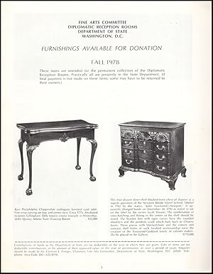 Furnishings Available for Donation (Americana Project)