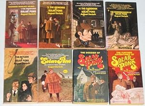 Seller image for Solar Pons: 1- Regarding Sherlock Holmes; 3- Memoirs Of Solar Pons; 4- The Casebook of ----; 5- The Reminiscences of ----; 6- Return of ----; 7- Mr Fairlie's Final Journey; 8- The Dossier of ----; 9- Further Adventures of Solar Pons; (8 soft covers) for sale by Nessa Books