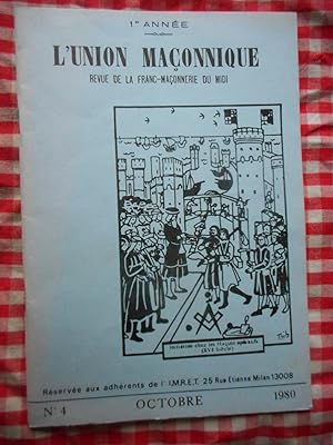 Image du vendeur pour L'union maconnique - Revue de la franc-maconnerie du midi mis en vente par Frederic Delbos