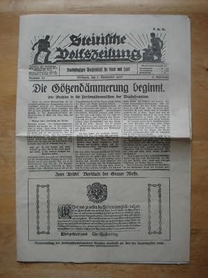 Steirische Volkszeitung - Unabhängiges Wochenblatt für Stadt und Land - Mittwoch, den 7. Septembe...