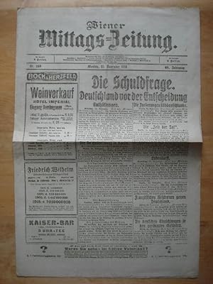 Wiener Mittags-Zeitung - Nr. 269, 68. Jahrgang - Montag, 25. November 1918