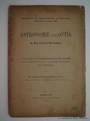 Astronomie und Optik in den letzten Decennien. Populäre Skizze der Centralbewegung des Sonnensyst...