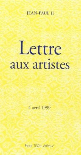 Lettre aux artistes