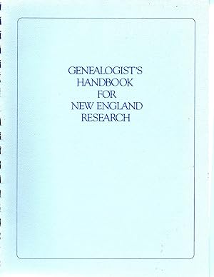 Imagen del vendedor de Genealogist's handbook for New England Research a la venta por Book Booth