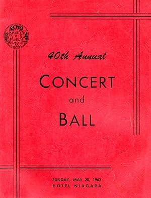 Seller image for Echo Singing Society, Inc. 40th Annual Concert and Ball for sale by Book Booth