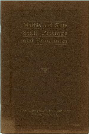 Image du vendeur pour Catalog of Marble and Slate Stall Fittings and Trimmings. Volume II mis en vente par Carnegie Hill Books