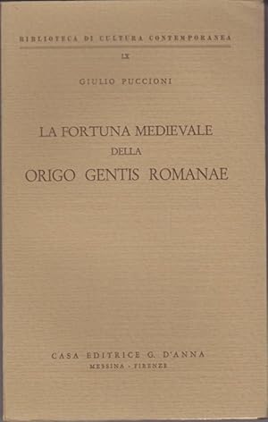 Bild des Verkufers fr La fortuna medievale della origo gentis romanae zum Verkauf von Librodifaccia