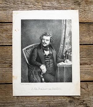 Bild des Verkufers fr Lithographie-Portrt. J. Ch. Freiherr von Zedlitz. zum Verkauf von Antiquariat Thomas Rezek