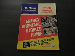 US News & World Report Dec 10 1973 Energy Shortage; Stock Plunge