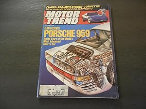 Motor Trend Sep 1985 200 MPH Street Corvette (4 Hamsters)