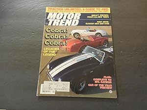 Motor Trend Jan 1983 Cobras! A Guide To 4WD; For Tempo