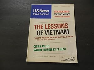 US News World Report Nov 27 1972 Vietnam; Business Friendly Cities