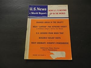 US News World Report Jan 13 1969 West Germany; Moon Trip;Supreme Court