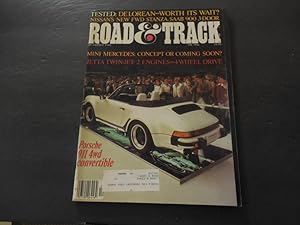 Road & Track Dec 1981 Porsche 911 4WD Convertible; DeLorean; Saab