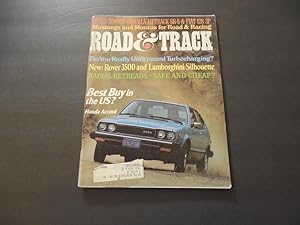 Road & Track Aug 1976 Lamborghini Silhouette; Fiat; Mustang; Accord