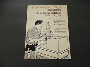 Pamphlet Finishing And Refinishing Furniture Unknown Date, Publisher